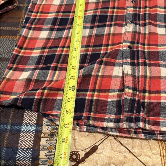 Roper Men’s Western Flannel Plaid Shirt with snap buttons size M - Picture 9 of 12